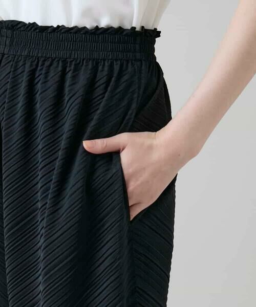 HIROKO KOSHINO / ヒロココシノ チノ・ワークパンツ | ランダムプリーツシルエットパンツ/洗える | 詳細6