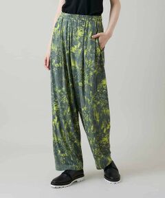 HIROKO KOSHINO / ヒロココシノ チノ・ワークパンツ | インクペインティングイージーパンツ/日本製/洗える