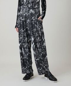 HIROKO KOSHINO / ヒロココシノ チノ・ワークパンツ | インクペインティングイージーパンツ/日本製/洗える