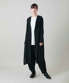 HIROKO KOSHINO / ヒロココシノ カーディガン・ボレロ | ランダムプリーツロングカーディガン/洗える