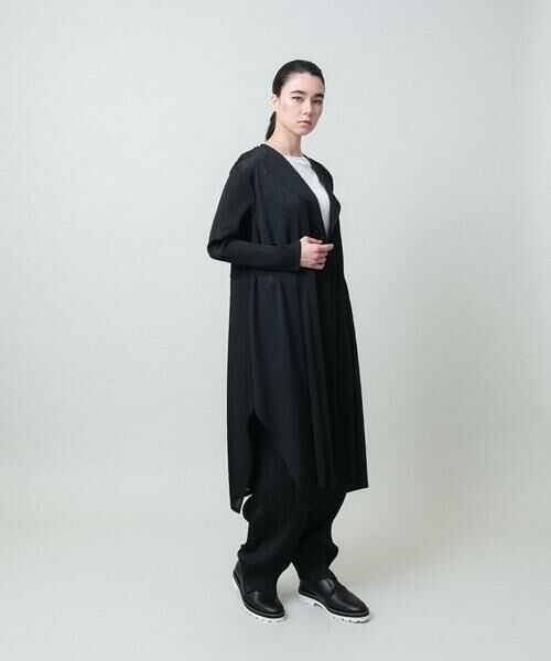HIROKO KOSHINO / ヒロココシノ カーディガン・ボレロ | ランダムプリーツロングカーディガン/洗える | 詳細11