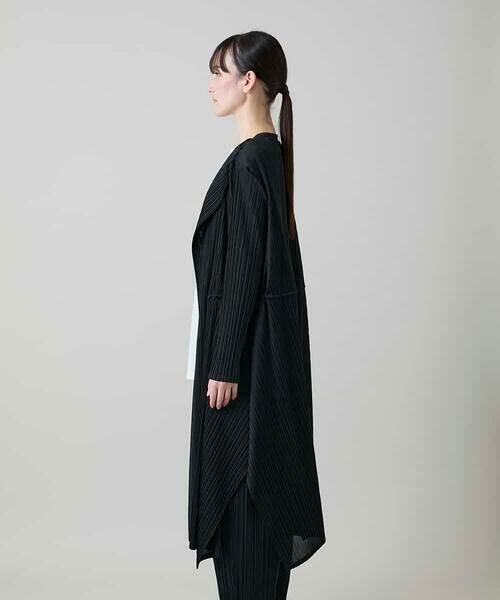 HIROKO KOSHINO / ヒロココシノ カーディガン・ボレロ | ランダムプリーツロングカーディガン/洗える | 詳細2