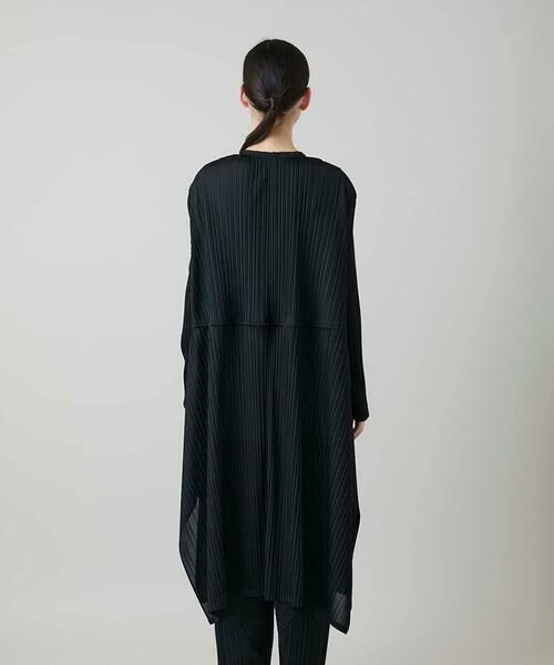 HIROKO KOSHINO / ヒロココシノ カーディガン・ボレロ | ランダムプリーツロングカーディガン/洗える | 詳細3