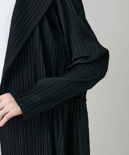 HIROKO KOSHINO / ヒロココシノ カーディガン・ボレロ | ランダムプリーツロングカーディガン/洗える | 詳細6