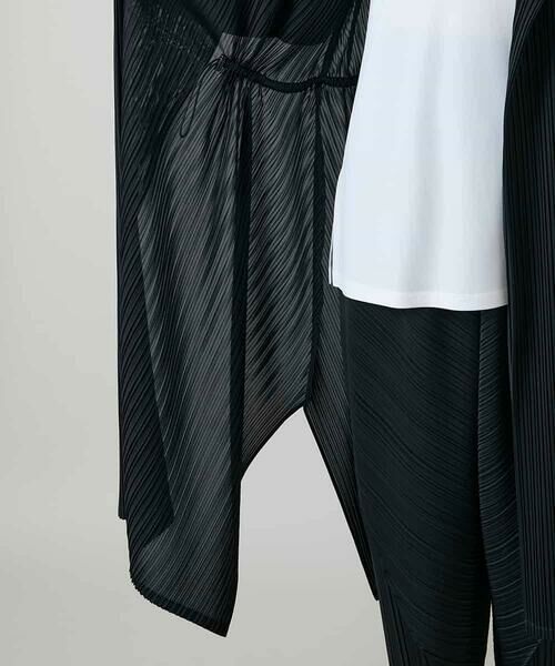 HIROKO KOSHINO / ヒロココシノ カーディガン・ボレロ | ランダムプリーツロングカーディガン/洗える | 詳細9