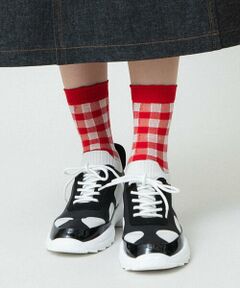 HIROKO KOSHINO / ヒロココシノ その他小物 | チェックシースルーソックス /日本製/洗濯機で洗える