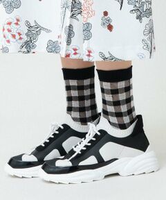 HIROKO KOSHINO / ヒロココシノ その他小物 | チェックシースルーソックス /日本製/洗濯機で洗える
