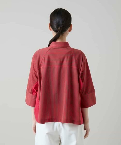 HIROKO KOSHINO / ヒロココシノ シャツ・ブラウス | トリコットストライプデザインブラウス/洗える | 詳細3