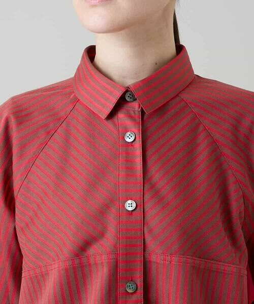 HIROKO KOSHINO / ヒロココシノ シャツ・ブラウス | トリコットストライプデザインブラウス/洗える | 詳細4