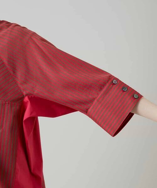 HIROKO KOSHINO / ヒロココシノ シャツ・ブラウス | トリコットストライプデザインブラウス/洗える | 詳細8