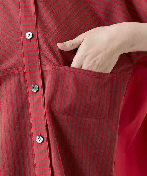 HIROKO KOSHINO / ヒロココシノ シャツ・ブラウス | トリコットストライプデザインブラウス/洗える | 詳細9