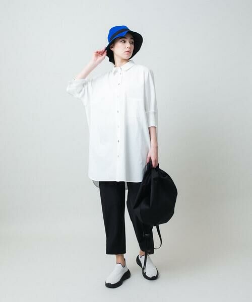 HIROKO KOSHINO / ヒロココシノ シャツ・ブラウス | ビッグシルエット切り替えシャツ/洗える | 詳細12