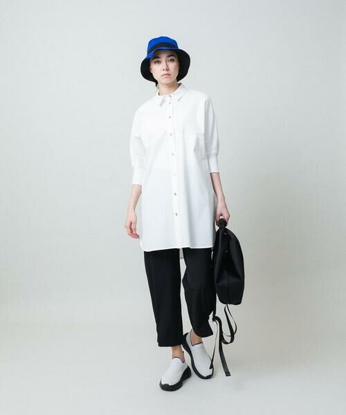 HIROKO KOSHINO / ヒロココシノ シャツ・ブラウス | ビッグシルエット切り替えシャツ/洗える | 詳細13