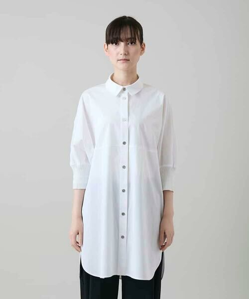 HIROKO KOSHINO / ヒロココシノ シャツ・ブラウス | ビッグシルエット切り替えシャツ/洗える | 詳細2