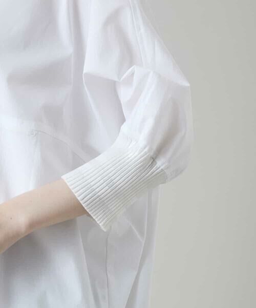 HIROKO KOSHINO / ヒロココシノ シャツ・ブラウス | ビッグシルエット切り替えシャツ/洗える | 詳細8