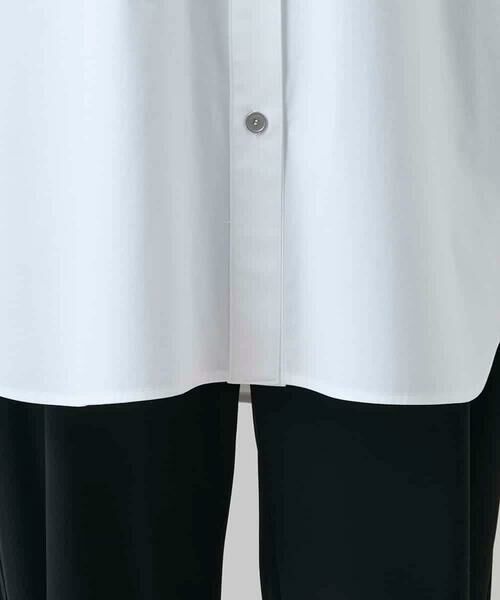 HIROKO KOSHINO / ヒロココシノ シャツ・ブラウス | ビッグシルエット切り替えシャツ/洗える | 詳細9