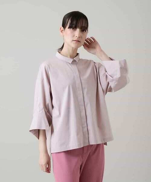 HIROKO KOSHINO / ヒロココシノ シャツ・ブラウス | ワイドタックスリーブブラウス/洗える | 詳細1