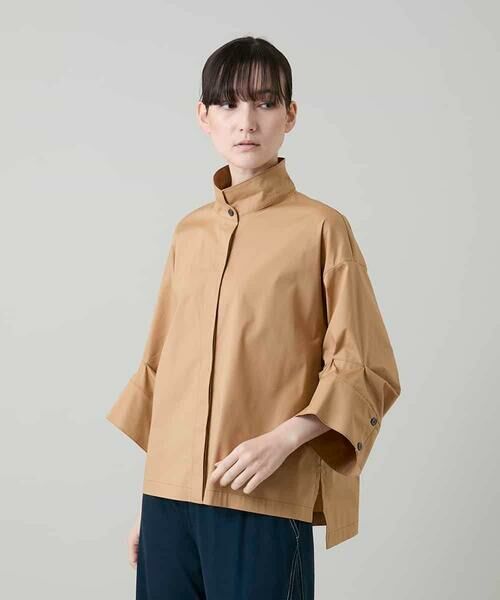 HIROKO KOSHINO / ヒロココシノ シャツ・ブラウス | ワイドタックスリーブブラウス/洗える（ベージュ）