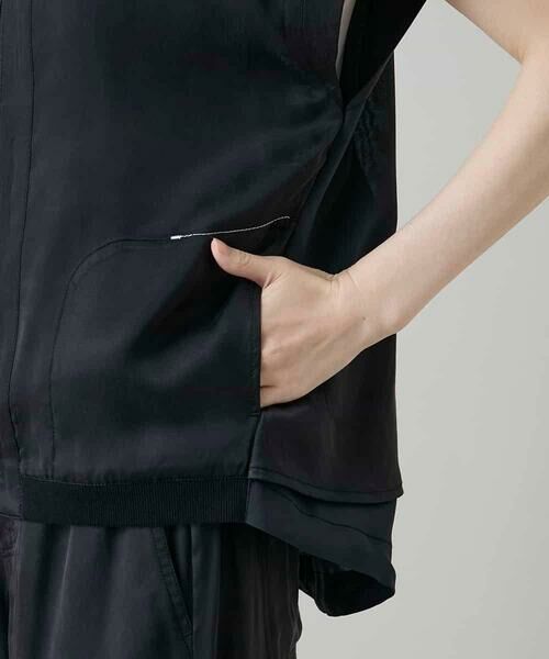 HIROKO KOSHINO / ヒロココシノ ベスト | バックフレアジョイントデザインベスト | 詳細10