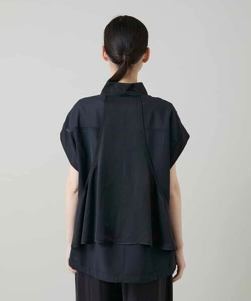 HIROKO KOSHINO / ヒロココシノ ベスト | バックフレアジョイントデザインベスト | 詳細4