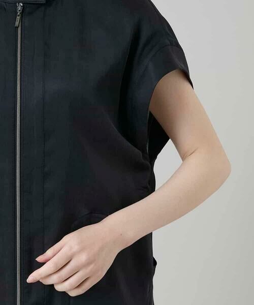 HIROKO KOSHINO / ヒロココシノ ベスト | バックフレアジョイントデザインベスト | 詳細9