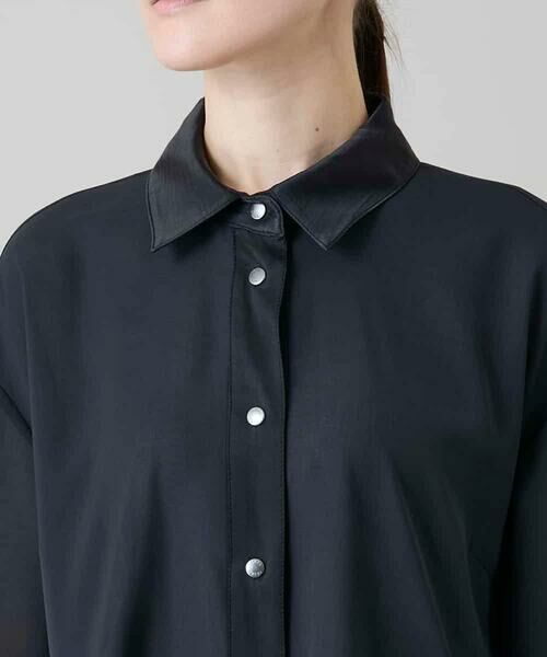 HIROKO KOSHINO / ヒロココシノ ロング・マキシ丈ワンピース | 異素材ドッキングシャツワンピース | 詳細5