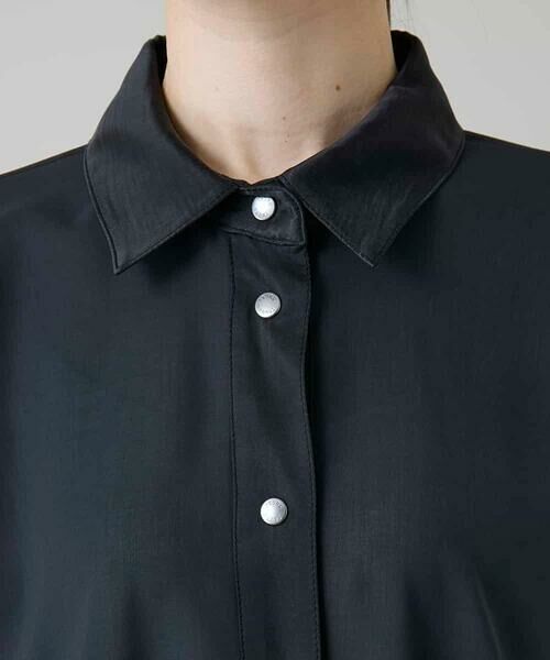 HIROKO KOSHINO / ヒロココシノ ロング・マキシ丈ワンピース | 異素材ドッキングシャツワンピース | 詳細6