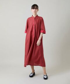 HIROKO KOSHINO / ヒロココシノ ロング・マキシ丈ワンピース | トリコットストライプ切り替えデザインワンピース /洗える