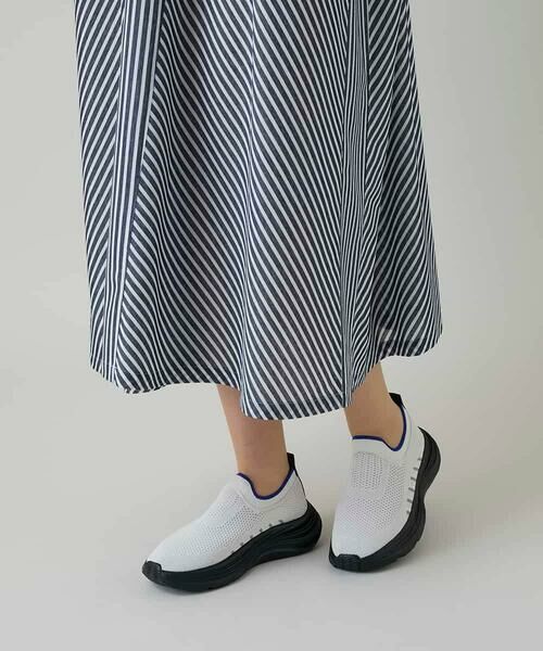 HIROKO KOSHINO / ヒロココシノ ロング・マキシ丈ワンピース | トリコットストライプ切り替えデザインワンピース /洗える | 詳細15