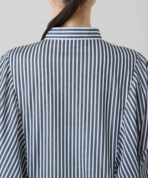 HIROKO KOSHINO / ヒロココシノ ロング・マキシ丈ワンピース | トリコットストライプ切り替えデザインワンピース /洗える | 詳細3