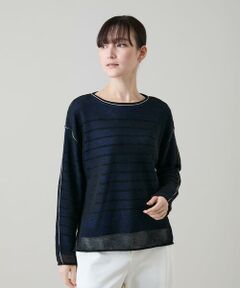 HIROKO KOSHINO / ヒロココシノ ニット・セーター | リバーシブルボーダーニットトップ
