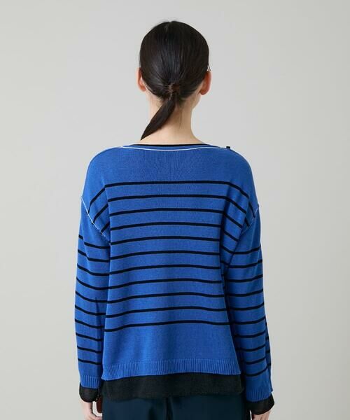 HIROKO KOSHINO / ヒロココシノ ニット・セーター | リバーシブルボーダーニットトップ | 詳細14