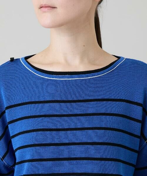 HIROKO KOSHINO / ヒロココシノ ニット・セーター | リバーシブルボーダーニットトップ | 詳細15
