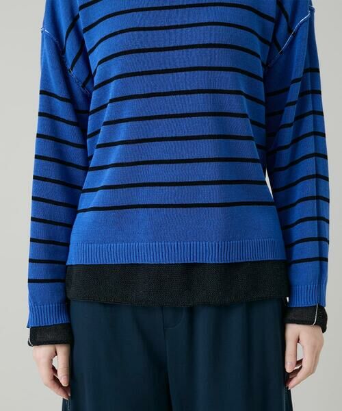 HIROKO KOSHINO / ヒロココシノ ニット・セーター | リバーシブルボーダーニットトップ | 詳細19