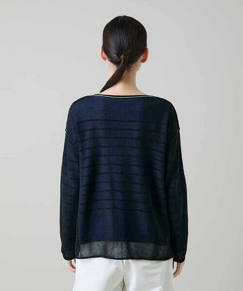 HIROKO KOSHINO / ヒロココシノ ニット・セーター | リバーシブルボーダーニットトップ | 詳細3