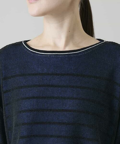 HIROKO KOSHINO / ヒロココシノ ニット・セーター | リバーシブルボーダーニットトップ | 詳細4