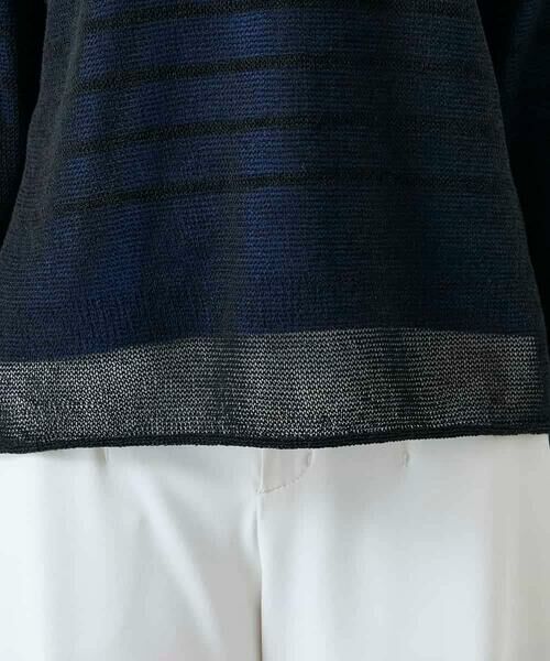 HIROKO KOSHINO / ヒロココシノ ニット・セーター | リバーシブルボーダーニットトップ | 詳細7