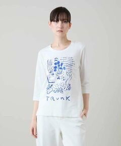 HIROKO KOSHINO / ヒロココシノ カットソー | ウィンドウプリントカットソー/日本製/洗える