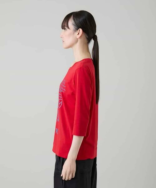 HIROKO KOSHINO / ヒロココシノ カットソー | ウィンドウプリントカットソー/日本製/洗える | 詳細2