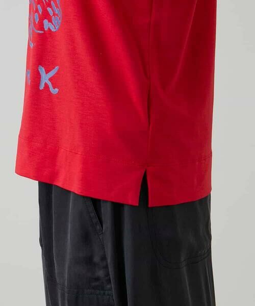 HIROKO KOSHINO / ヒロココシノ カットソー | ウィンドウプリントカットソー/日本製/洗える | 詳細8