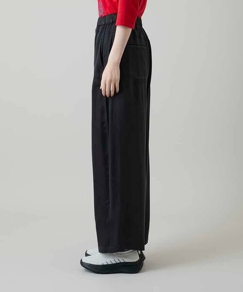 HIROKO KOSHINO / ヒロココシノ その他パンツ | サテンワイドパンツ | 詳細2