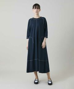 HIROKO KOSHINO / ヒロココシノ ロング・マキシ丈ワンピース | コットンジャージーラグランワンピース/洗える