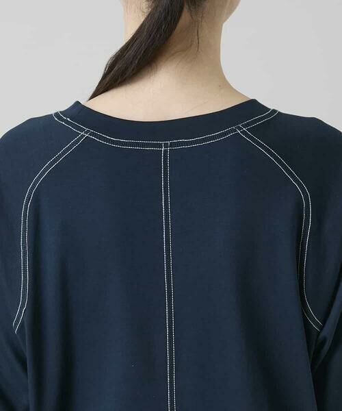 HIROKO KOSHINO / ヒロココシノ ロング・マキシ丈ワンピース | コットンジャージーラグランワンピース/洗える | 詳細5