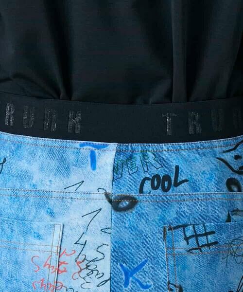 HIROKO KOSHINO / ヒロココシノ チノ・ワークパンツ | デニム風アートプリントレギンスパンツ/日本製/洗える | 詳細5