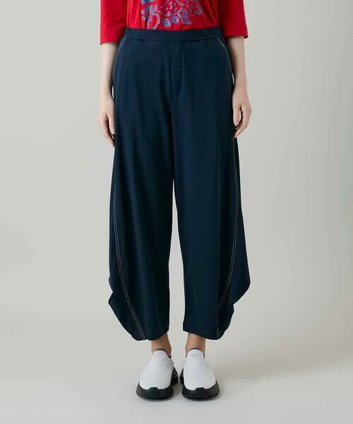 HIROKO KOSHINO / ヒロココシノ その他パンツ | コットンジャージーボリュームパンツ/洗える | 詳細1