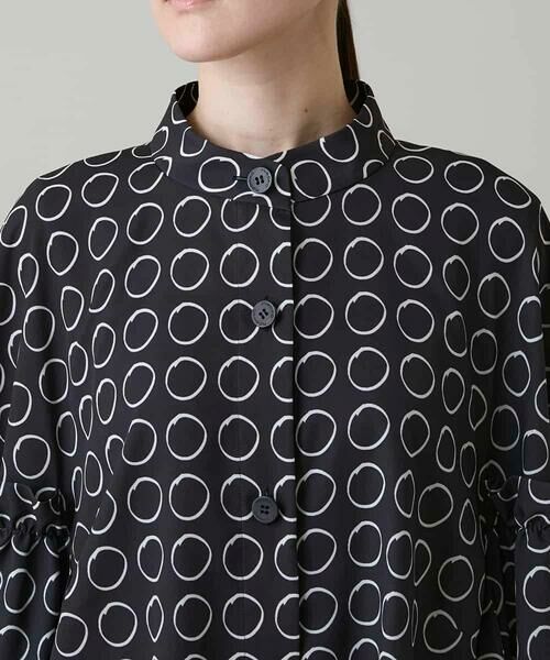 HIROKO KOSHINO / ヒロココシノ シャツ・ブラウス | マルチドットパターンデザインブラウス/日本製/洗える | 詳細5