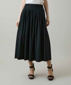 HIROKO KOSHINO / ヒロココシノ ロング・マキシ丈スカート | タックアクセントフレアスカート/日本製/洗える