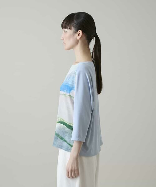 HIROKO KOSHINO / ヒロココシノ カットソー | アートワークプリントデザインプルオーバー/日本製/洗える | 詳細2