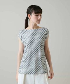 HIROKO KOSHINO / ヒロココシノ カットソー | ドットソフトチュールカットソー/日本製/洗える