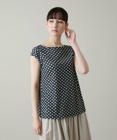 HIROKO KOSHINO / ヒロココシノ カットソー | ドットソフトチュールカットソー/日本製/洗える